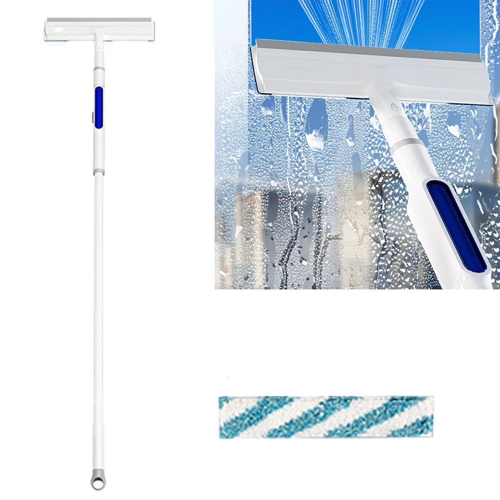 Glass Cleaning Squeegee Sprayers With Long Handle Lightweight Window Cleaning Scraper For Low/High Window