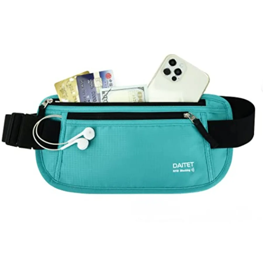 

Money Belt for Men Women Slim Fanny Pack for Travel Running Conceal Waist Wallet for Passport Holder Phone Cash