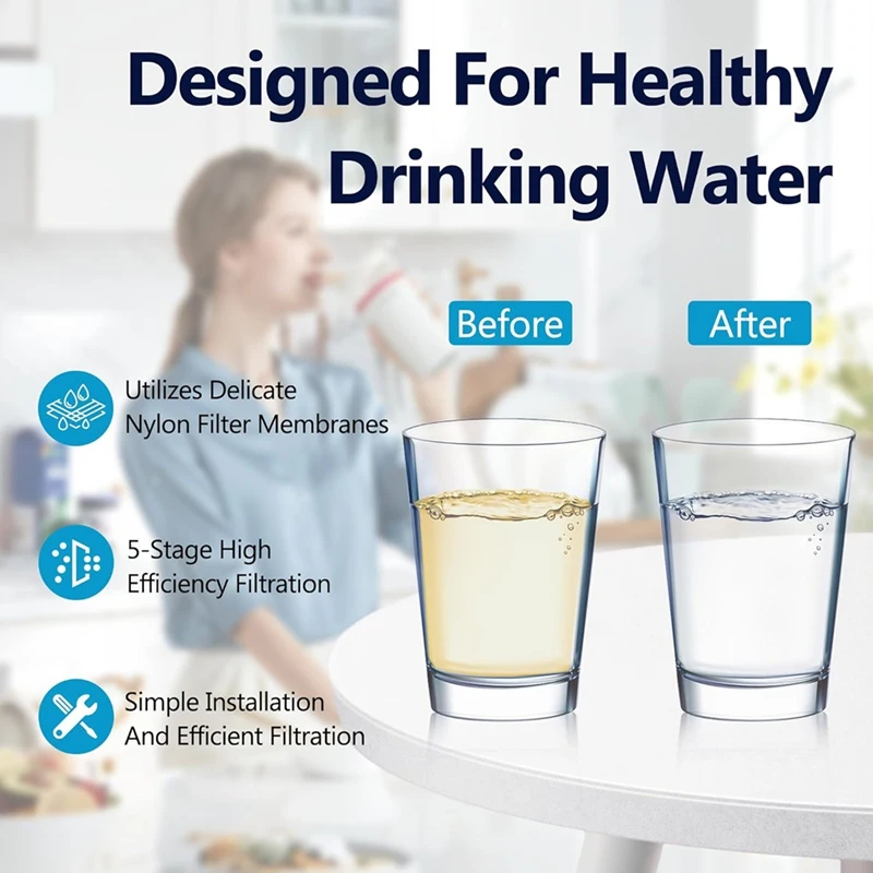 【مشعبية】استبدال فلتر المياه متوافق مع نظام الترشيح متعدد المراحل ZR-001، ZR-017، ZP-006 ZD-013