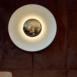 Round LED Wall Lamp Modern Nordic Wall Lights sconces Indoor Lighting Room Decor Living Room Bedroom Bedside Light Fixture