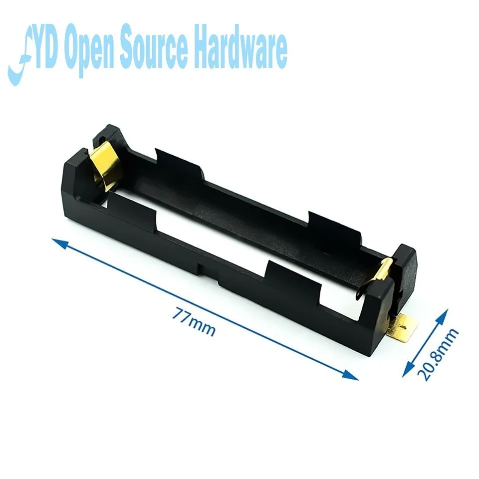 18650แบตเตอรี่18650 SMD แบตเตอรี่กล่องเก็บของกรณีคอนเทนเนอร์แบตสำรองสีบรอนซ์ Pins ชาร์จ SMT 1x2x3x4x