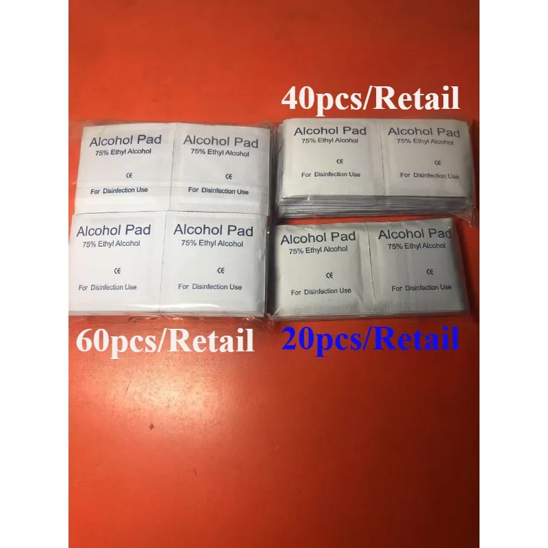 100 Stuks Wegwerp 75% Alcohol Natte Veeg Pads Voor Antiseptische Schone Huid Sieraden Mobiele Telefoon Voor Desinfectie Gebruik Tattoo Schoon Gereedschap