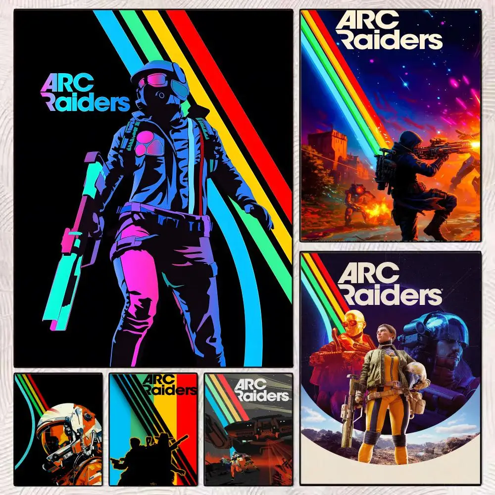 Game A-ARC Raiders Painting Calligraphy Aesthetic Canvas Wall Poster Modern Room Bedroom Cafe Wall Artwork