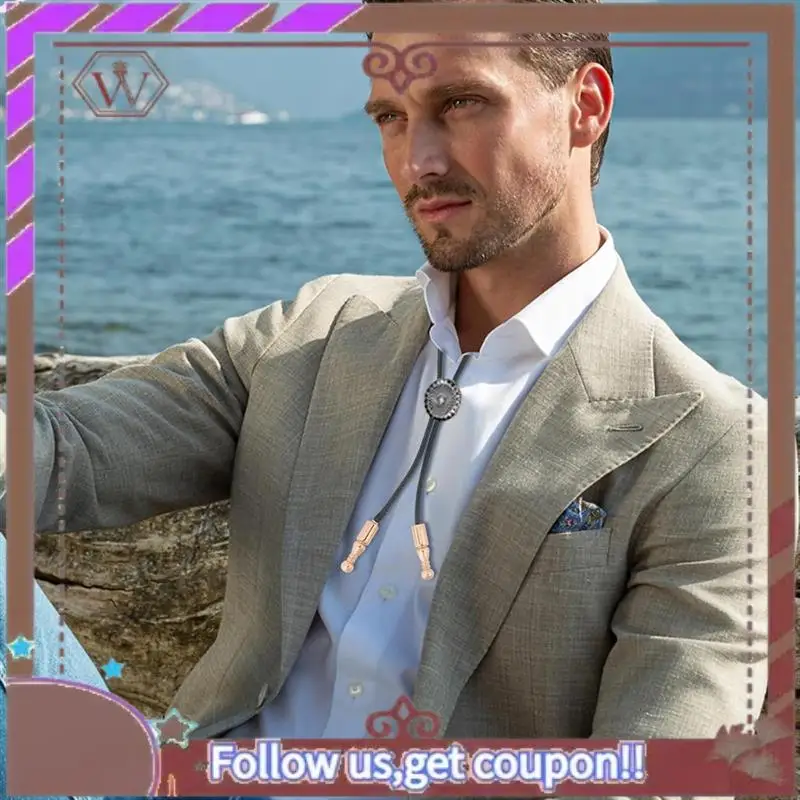 A95D-12Pcs Bolo Tie Tips Replacement End Caps Long Alloy Cord Ends Smooth For Clothes Decoring Chain Bracelet DIY Crafts