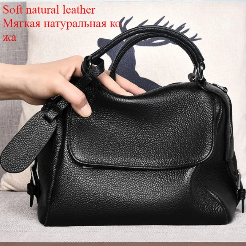

Natural Leather Women Bags Cowhide 2025 New Women's Crossbody Bag Fashion Real Leather Large Capacity Shoulder Bag