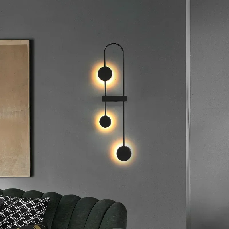 Imagem -05 - Lâmpada de Parede Moderna Led Linha Luminária Criativa Luminária Brilho para Quarto Sala de Jantar Escada Corredor Decoração de Casa