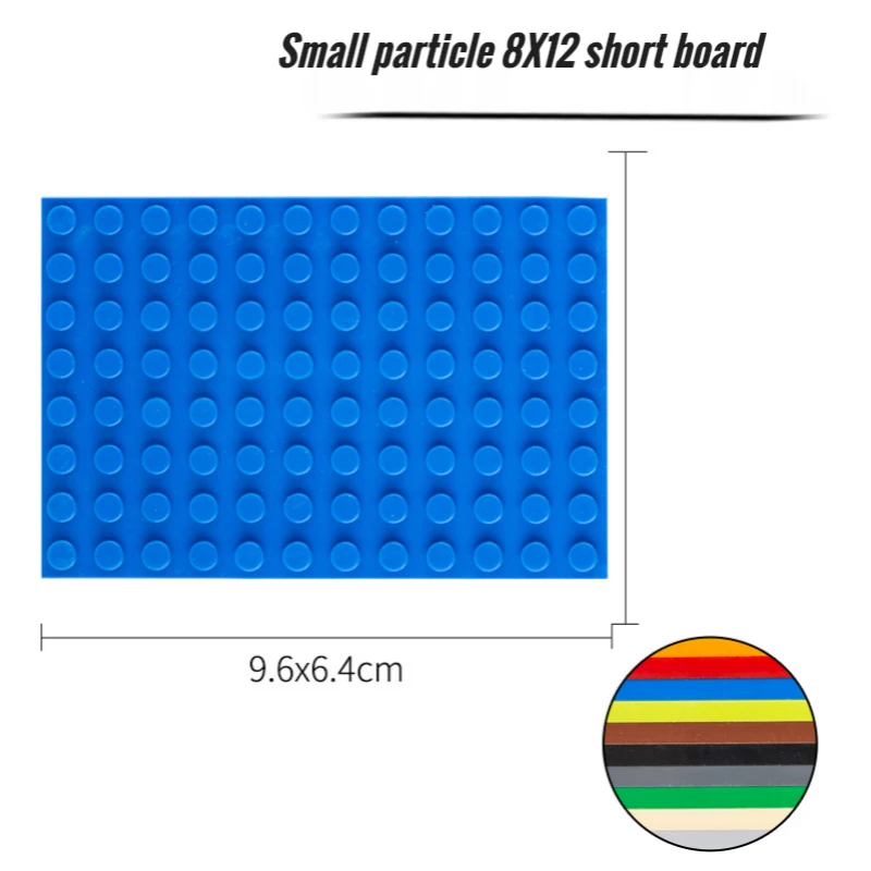 

100g Bulk Small Particle MOC Building Block 8X12 Board Plate Basic Accessories Building Block Castle Toys