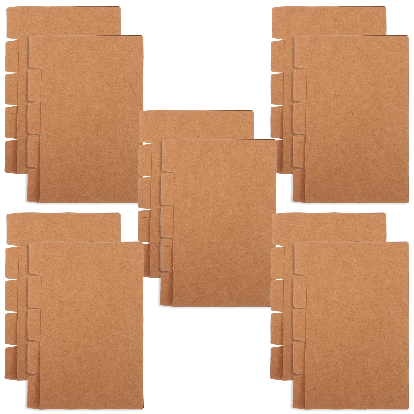 

20 Sets 3x5 Inch Oxford Index Cards Paper Notebook Tab Dividers Storage Cassette Binder Supplies Page Markers