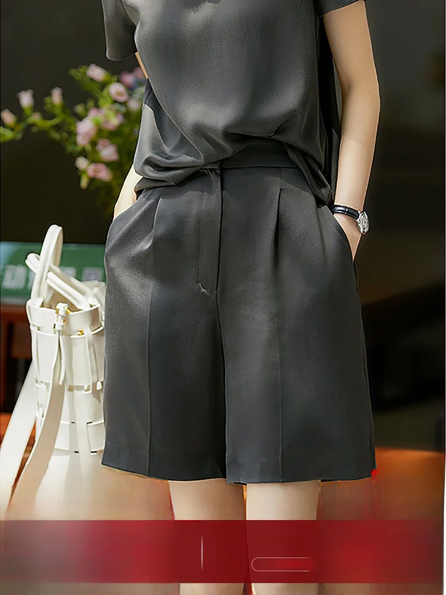 

Xhange Heavyweight High Gloss Water Light Sand Waed orts Comfortable Lightweight Faionable Summer orts for Women