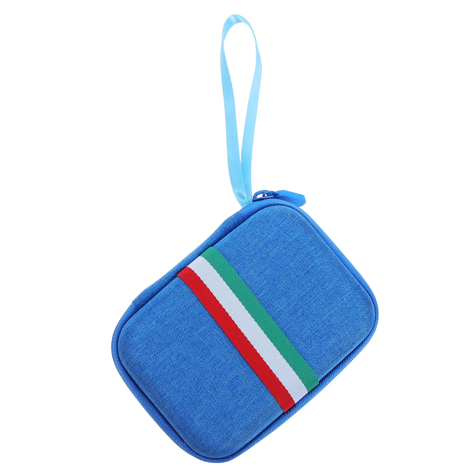 حقيبة تخزين عداد السكر في الدم، حقيبة محمولة مدمجة للأجهزة الصغيرة، مجموعة اختبار طبية للسفر، تصميم بسحاب، أداة سوداء