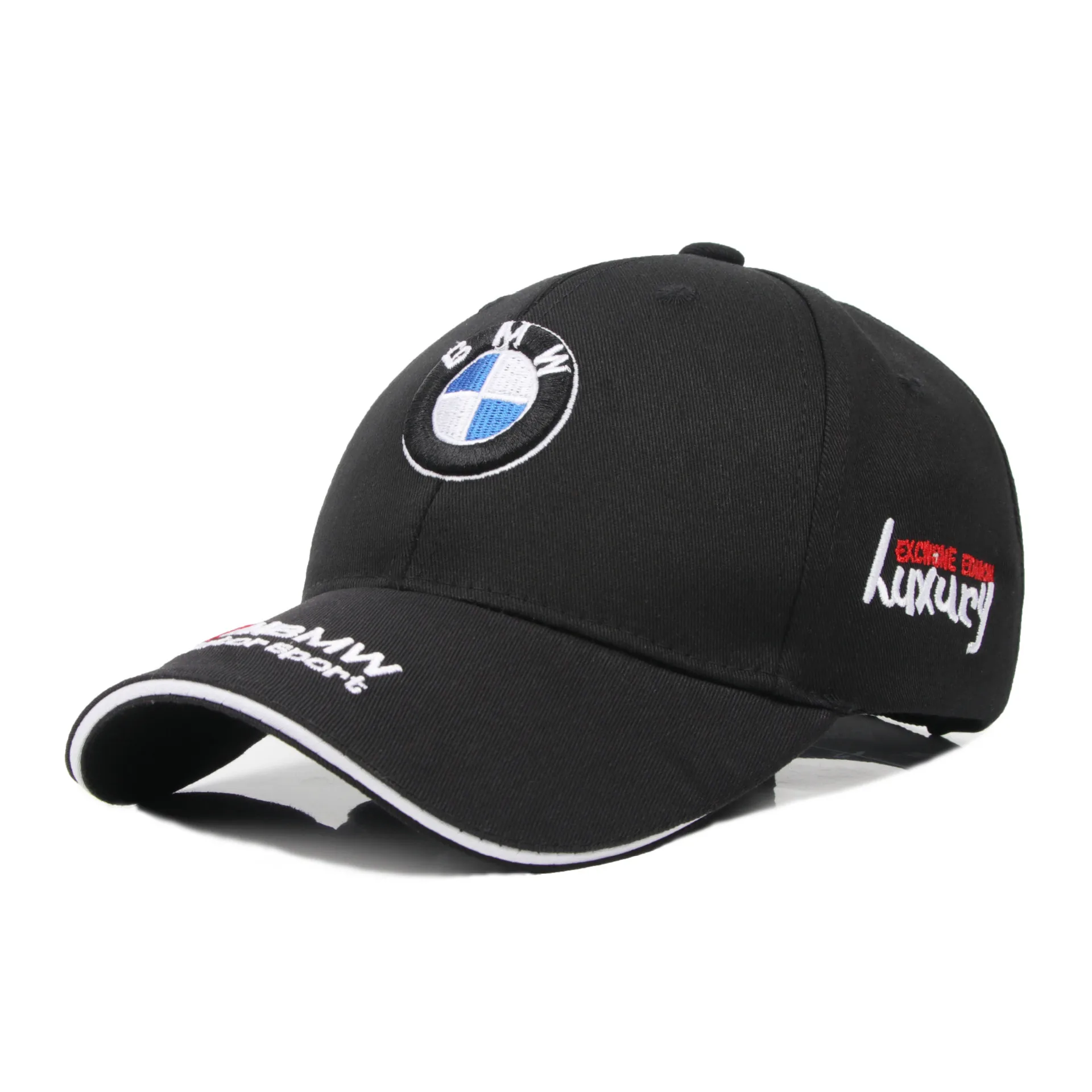 For BMW Motorsport Emblem Outdoor Summer Sport Embroidery Baseball Cap Spring Autumn Adjustable Casual Sunscreen Hat Car Sticker - view 2