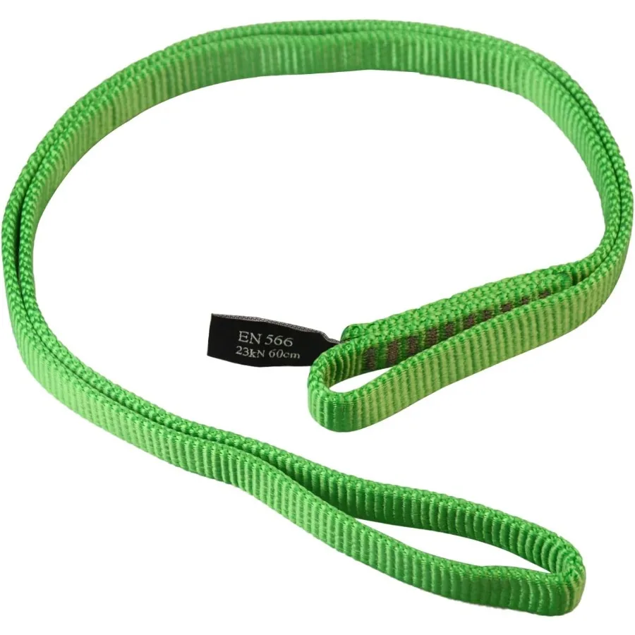 Corredor de correias de nylon de 16mm 23kn 5171 lbs en566 rock tubular webbing para trabalho em árvore positi equipamento ziplining ahoring pendurado stretc