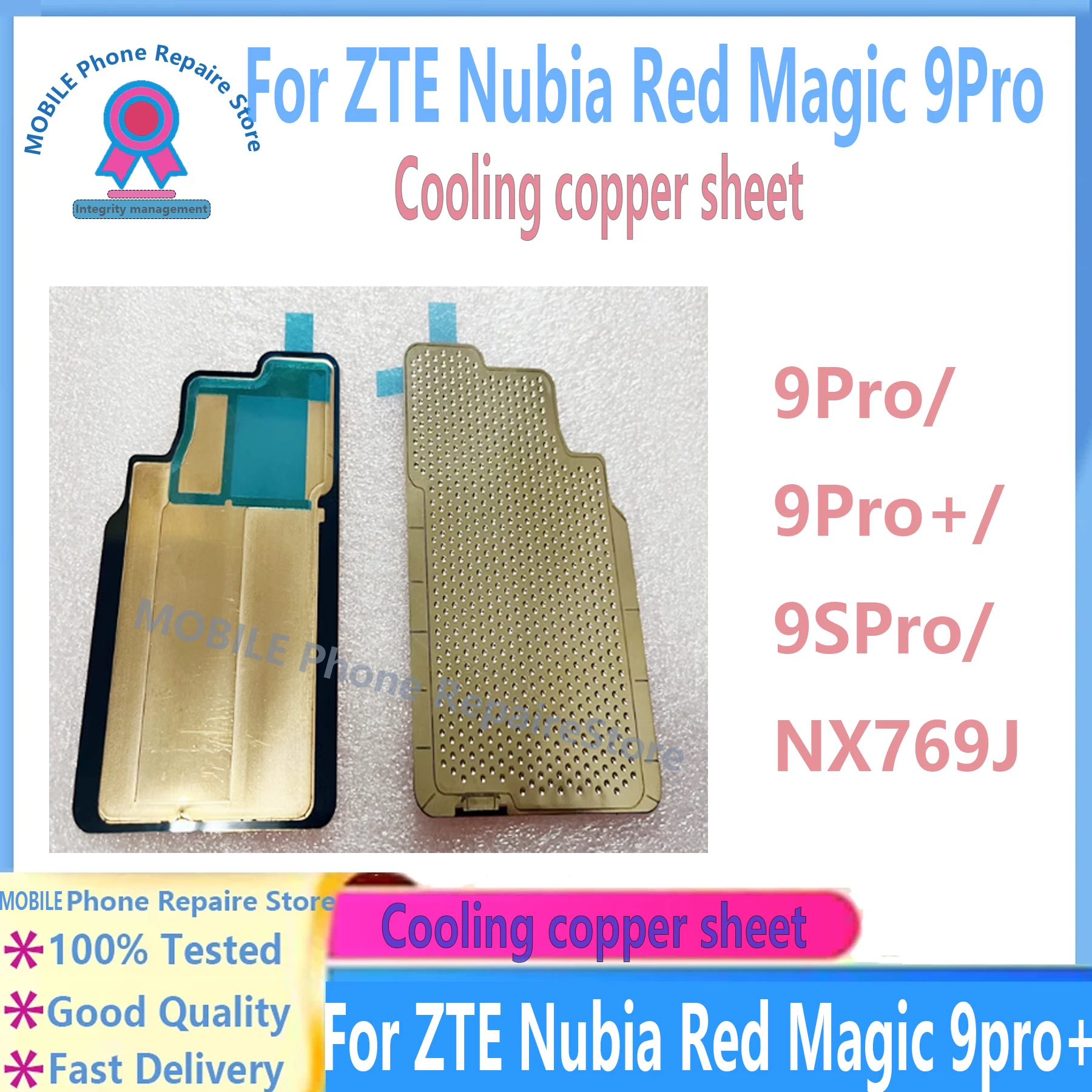 

Графеновый медный лист, термонаклейка для ZTE Nubia Red Magic 9Pro 9Pro Plus, охлаждающий коврик для процессора