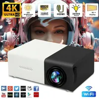 2024 New YG300 Mini LED Projector Yg300 Upgraded Version 1000 Lumen 320x240P HDMI-compatible USB Audio Home Media Player Beamer