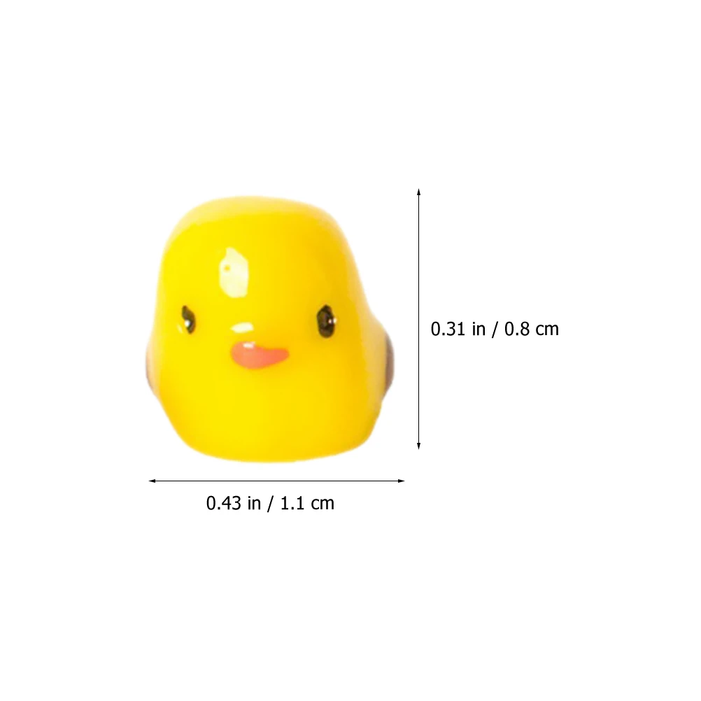 

Mini Little Yellow Chicken Ornament Decoration Garden Resin Miniature Accessories