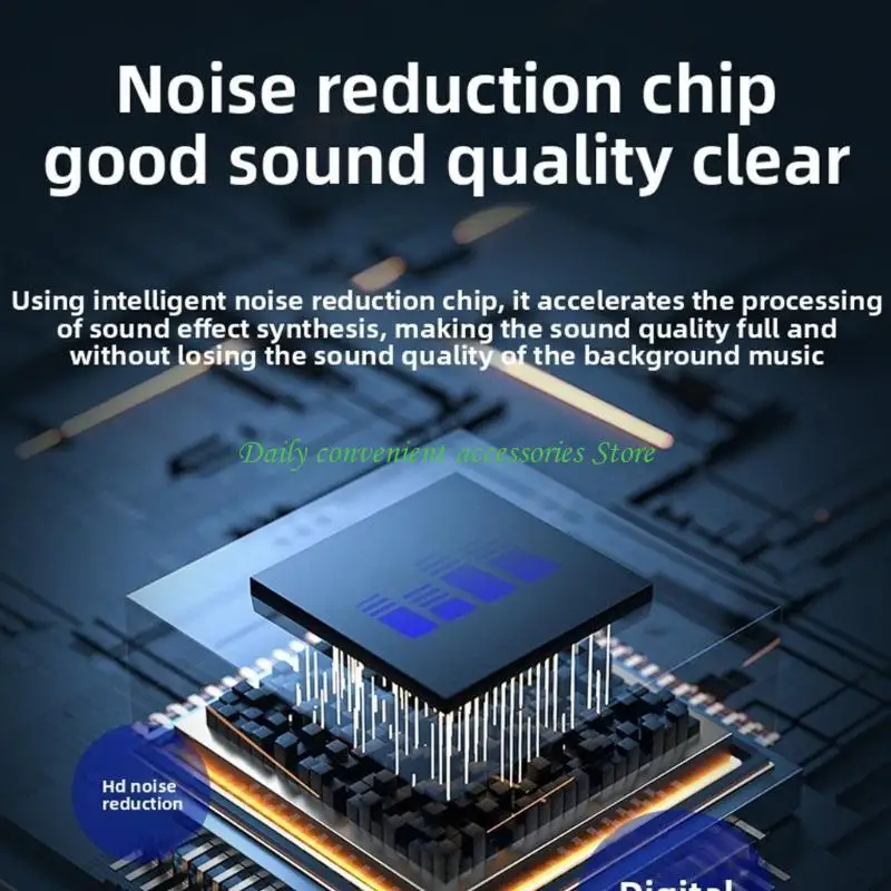 97QB USB-Hörgerät mit Geräuschunterdrückung für klares Live-Streaming auf Computern mit einfachen Setups für eine schnelle