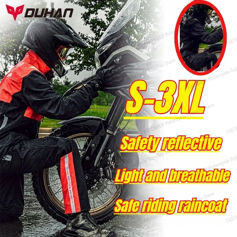 

Комплект дождевиков для мотоциклистов: куртка и брюки, защита от ливня, антибликовое покрытие, для езды на велосипеде, мотоцикле, электроскутере, экипировка для водителей.