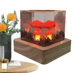 Creative Nuclear Explosions Mushroom Cloud Lamp Mushroom Cloud Night Light Resin Mushroom Cloud Night Light Atomic Blast Lamp