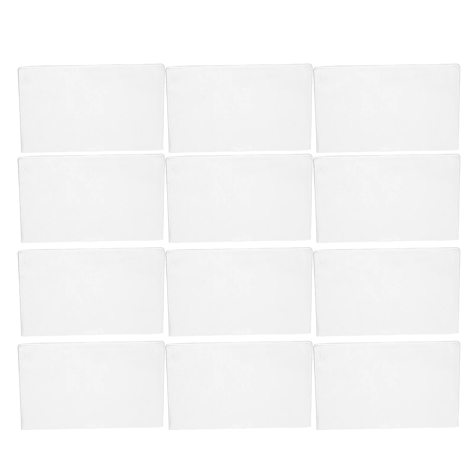

16Pcs Transparent PVC Card Sleeves Credit Id Card Protector Clear Plastic Holders for Bus Pass Membership Cards