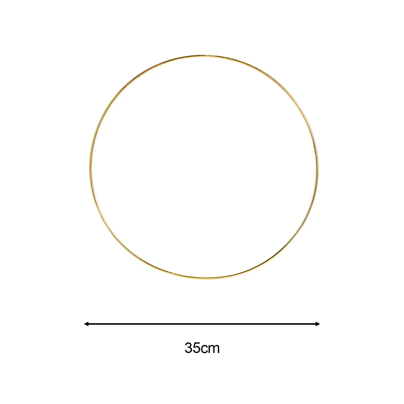 Metal Flower Hoop para DIY, Round Hoop, Wreath Frame, Artesanato, 2pcs