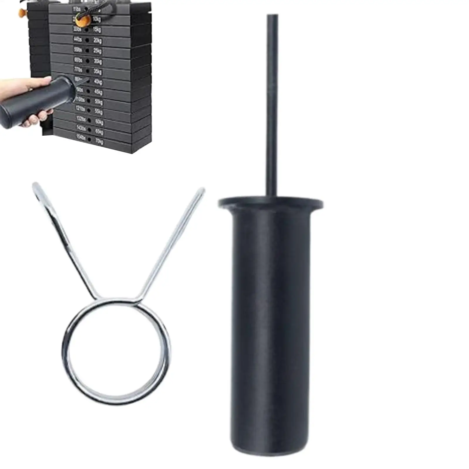 

Fitness Pin Metal Construction Spring Lock Weight Stack Pin For Gym Equipment Accessories Gym Pin Spring Clip Collar