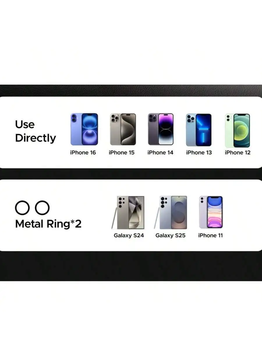 

Car Dashboard Suction Cup Magnetic Phone Holder Foldable 360° Rotatable For iPhone 16 15 14 13 12 Galaxy S24 S25
