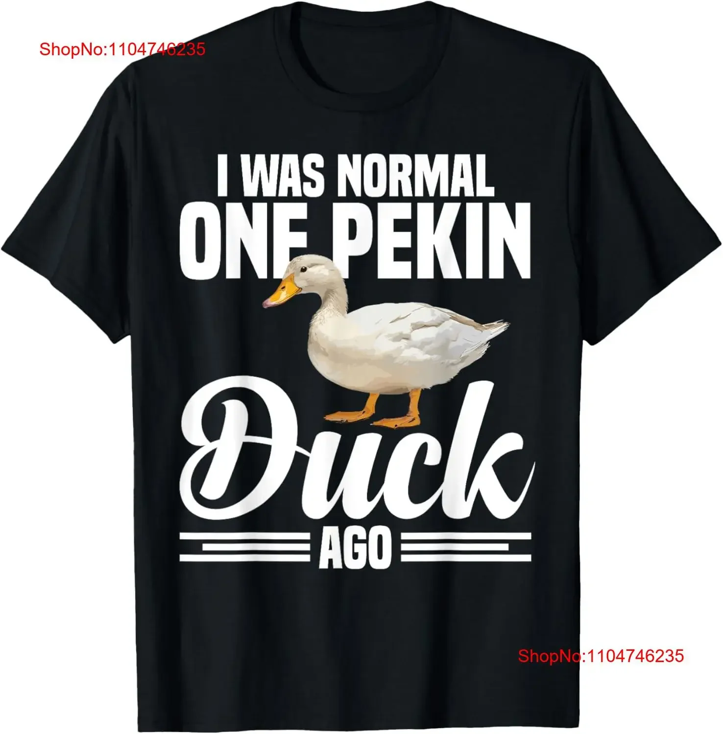 Pekin pato propietario comida adorno patos camiseta vintage lavado homme elegante diseñador ropa suave transpirable gráfico Casual