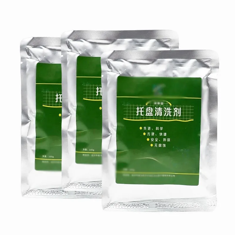 Bandeja Dental de 1/3/5/10 Uds., limpieza disuelta de alta eficiencia en polvo, agente de limpieza de bandeja de alginato, herramientas de Material para el cuidado Dental