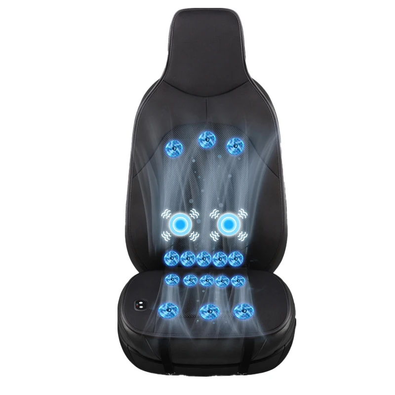 

STLF1Pcs Car Ventilated Cooling Massage Seat Cushion for All Cars Automotive Adjustable Temperature 16 Fans Functional Powerful