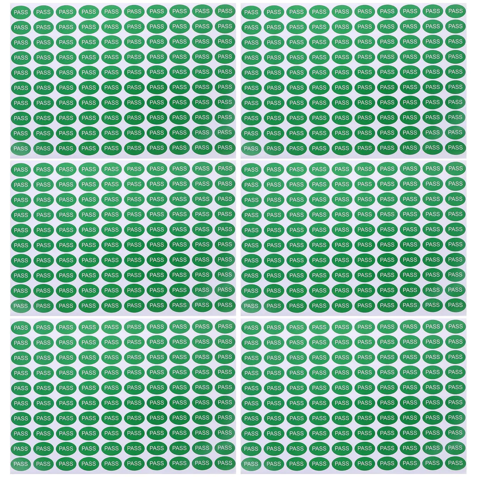 2000 Pcs Circle Stickers Tested Decals Summer Passed Labels Inspection Tag Small Qc