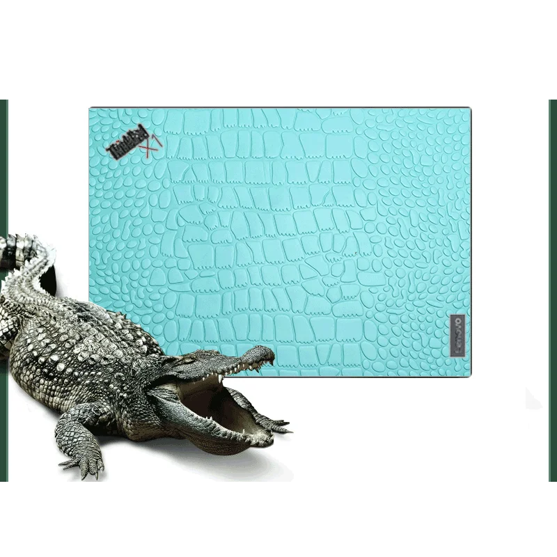 Crocodile grain Skin Laptop Stickers for Lenovo ThinkPad X1 Carbon 10th 2022 Vinyl Skin Sticker for ThinkPad X1 Carbon Series