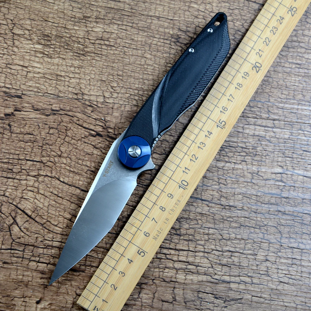 

Складной нож Y-START D2 Blade для активного отдыха, рукоять G10, быстрое открывание флиппером, LK5024
