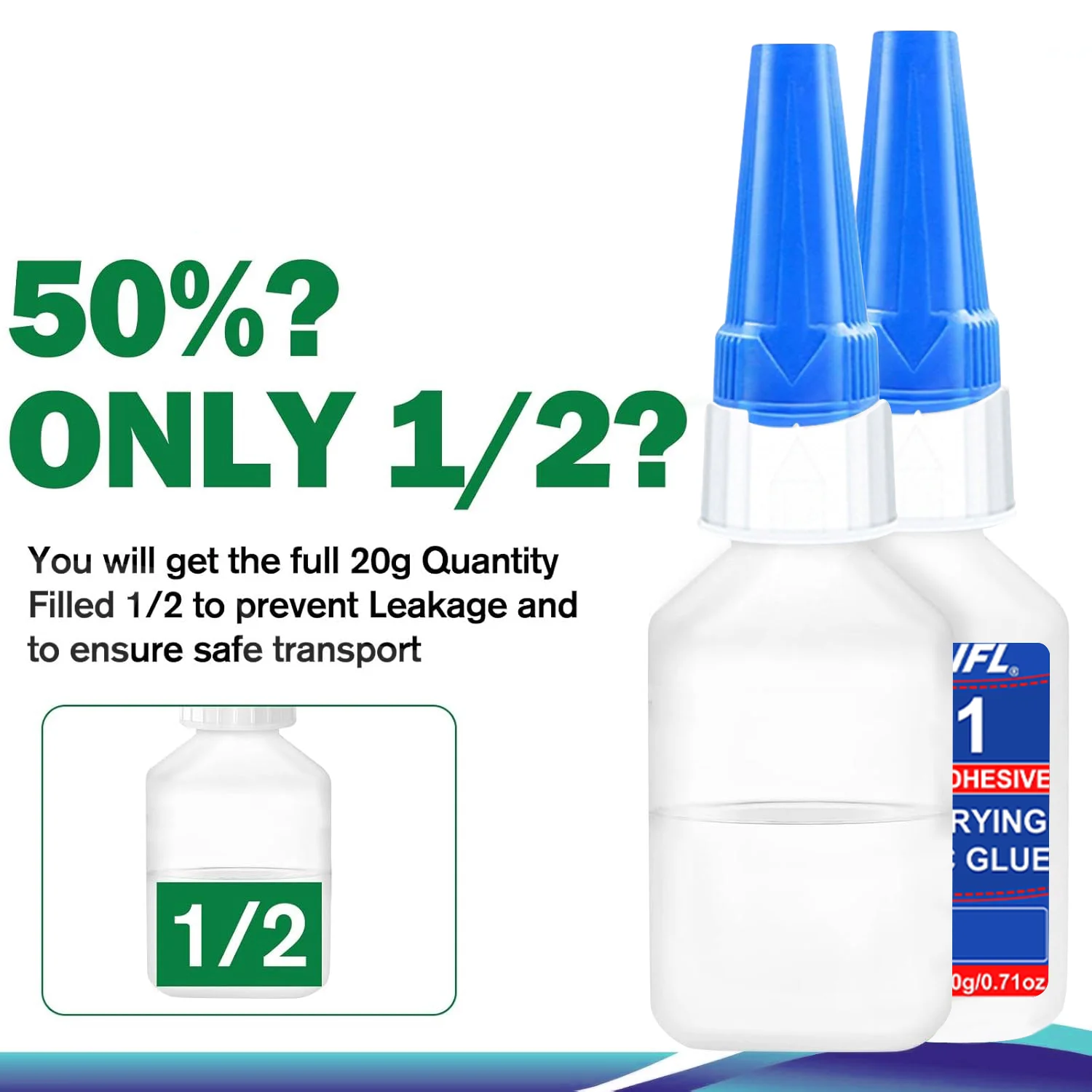 1-5pcs LOOLIFL 401 Instant Adhesive 20g - Cyanoacrylate Super Glue, Low Odor ,for Plastic, Metal, Wood, Rubber, Leather, Ceramic view 5