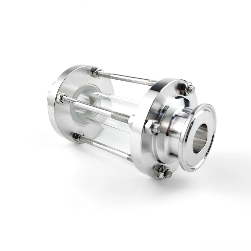 

SS304 Sanitary Tri Clamp Sight Glass 3/4" 1" 1.25" 1.5" Flow Indicator for Homebrew Beer Dairy Food Grade Pipe Fitting CIP
