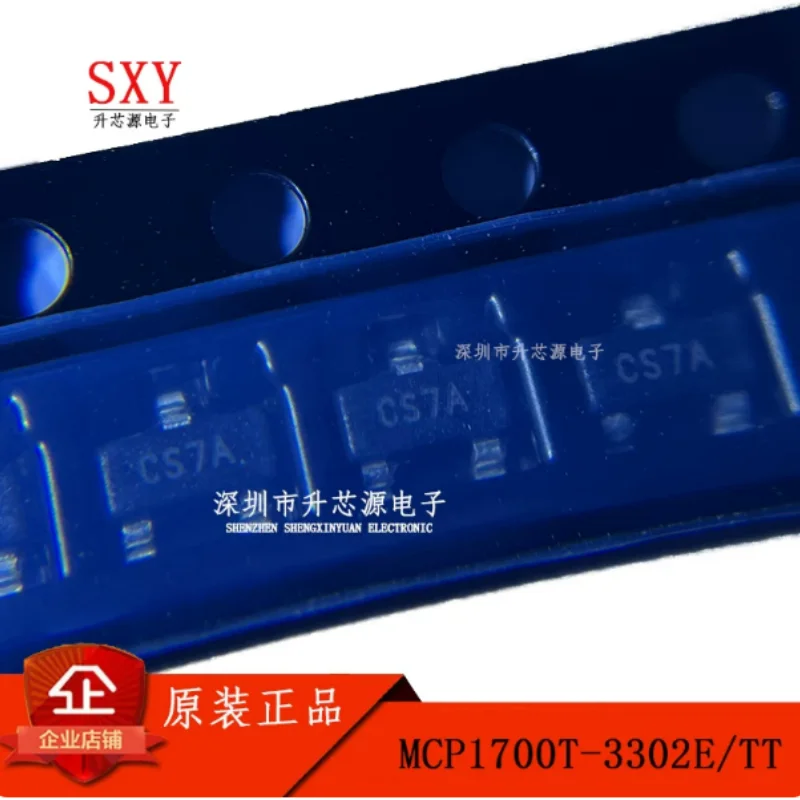 Original MCP1700T-3302E/TT MCP1700T silk screen CS7A SOT-23 low voltage drop regulator