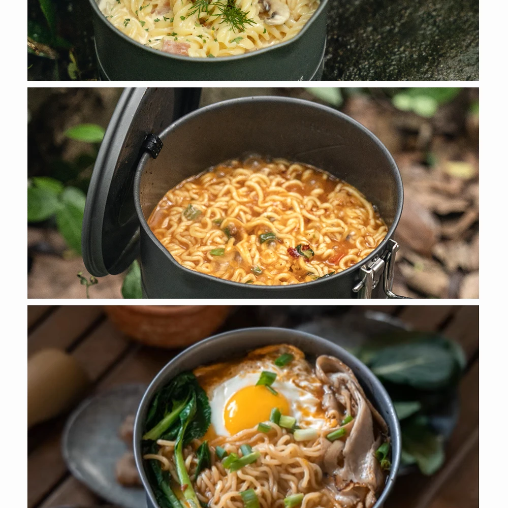 Fire-Maple Petrel Ramen Pot, ultraleichter Wärmetauscher, leichter tragbarer Topf für Wandern, Reisen, Camping, Rucksackreisen – Detail 6