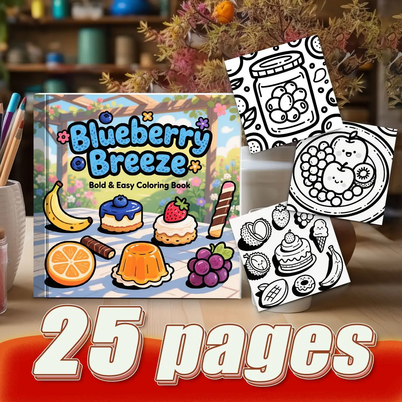 High Quality Cartoon Coloring Book For Adults Stress Relief Healing Hand Painted Line Art Anti Bleeding Hand Account DIY