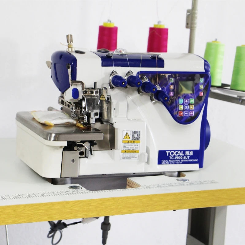 TC-V900-4UT Smart Super High Speed Direct Drive 4 Thread Automatic Overlock Sewing Machine for Garments