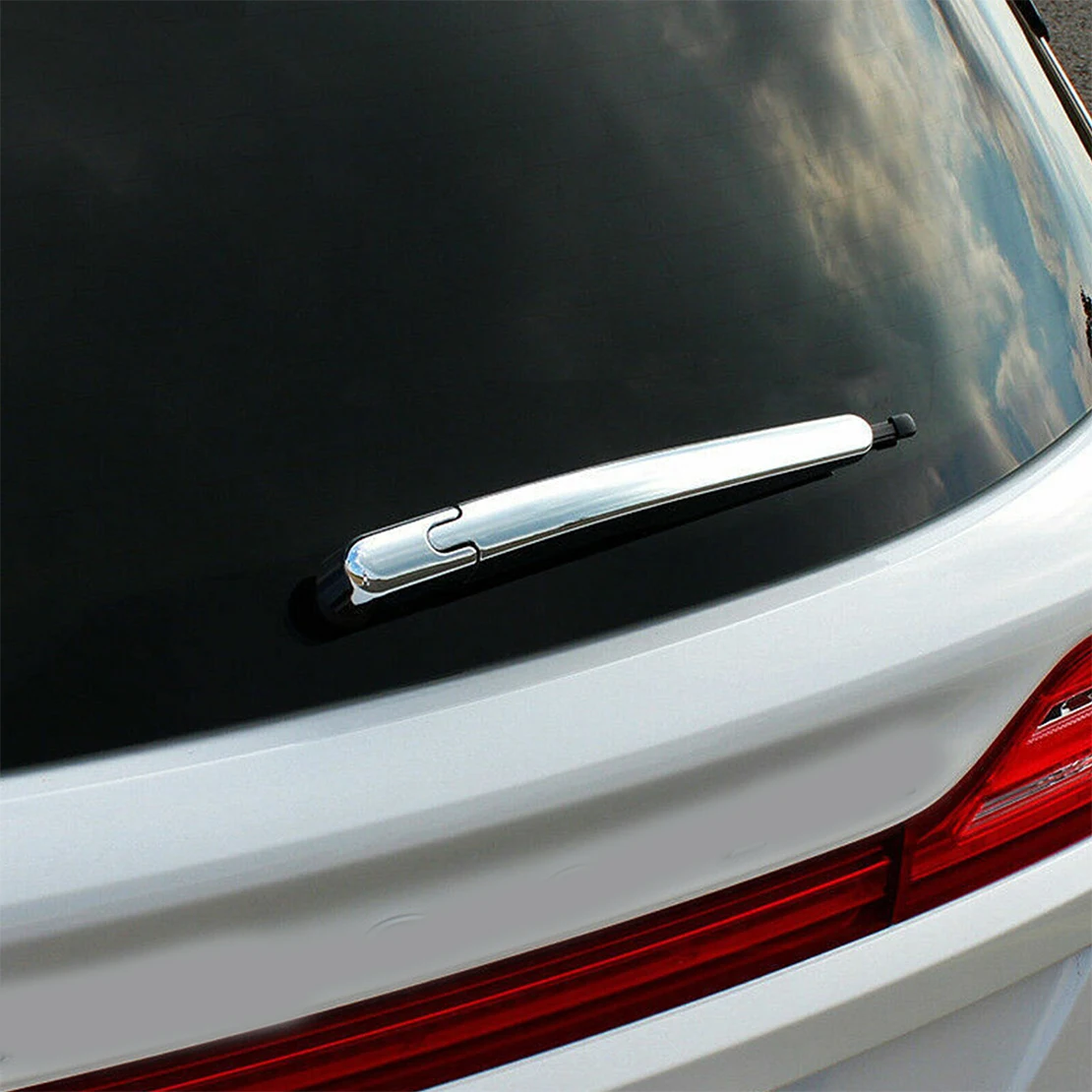 Car Tail Rear Window Wiper Cover Trim Chrome Style Fit For Lincoln MKX MKC Pirates Nautilus 2019 ABS Plastic