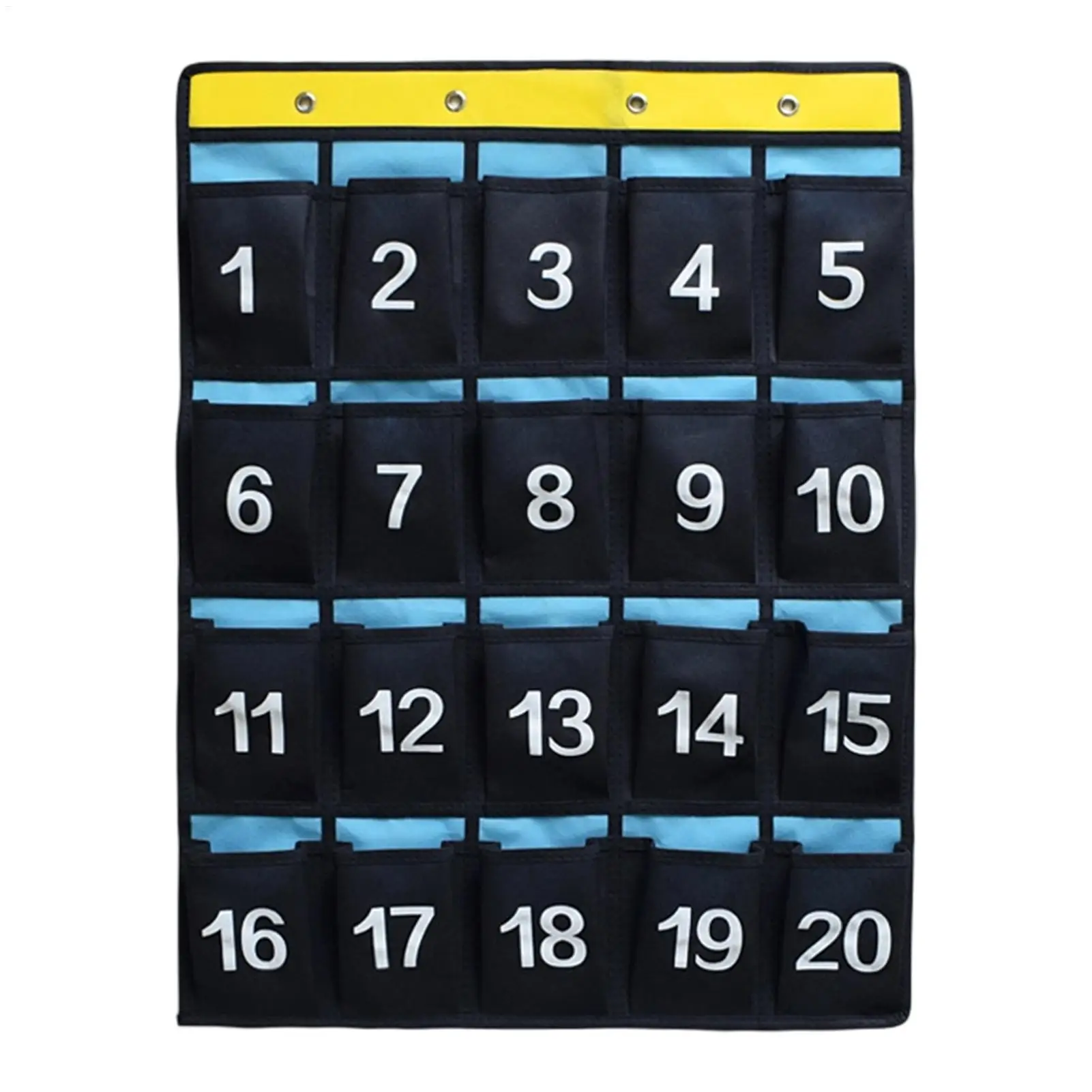 Storage Hanging Bag Classroom Mobile Cell Phone Storage Hanging Bag Portable Numbered 20 Pocket Hook School Wall Door Decor