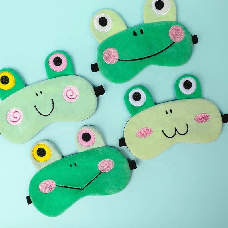 Embroidered Sleep Mask Cartoonish Cute And Creative Plush Eye Mask For Blocking Light And Protecting Eyes During Sleep