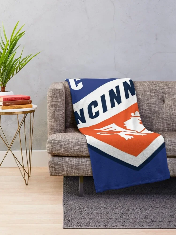 The-Cincinnati-Club Throw Blanket Fluffys Large Thin Soft Plush Plaid Blankets