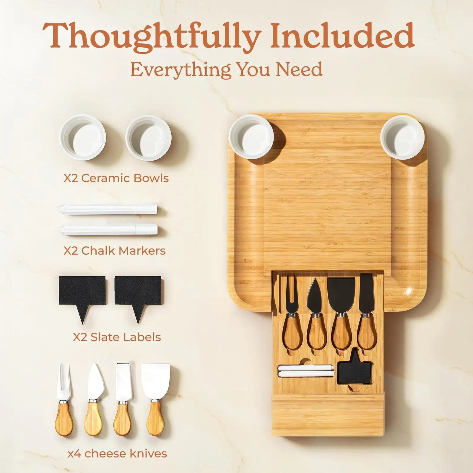 

Charcuterie Boards Heat-Resistant Appetizer Meat Platter Charcuterie Tray Cheese Platter for Candy Snack Dessert Food Fruit