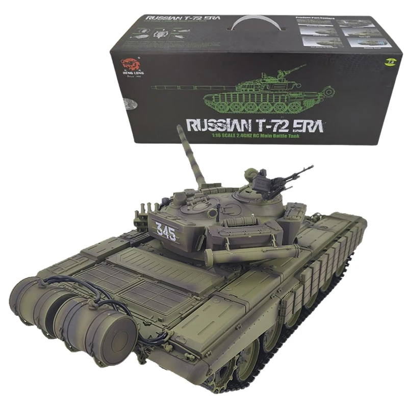 Henglong T-72 Controle Remoto Battle Tank, Off-Road, em grande escala RC Tank, Simulação Tanque Modelo, Brinquedo ao ar livre, Natal Presente para Crianças