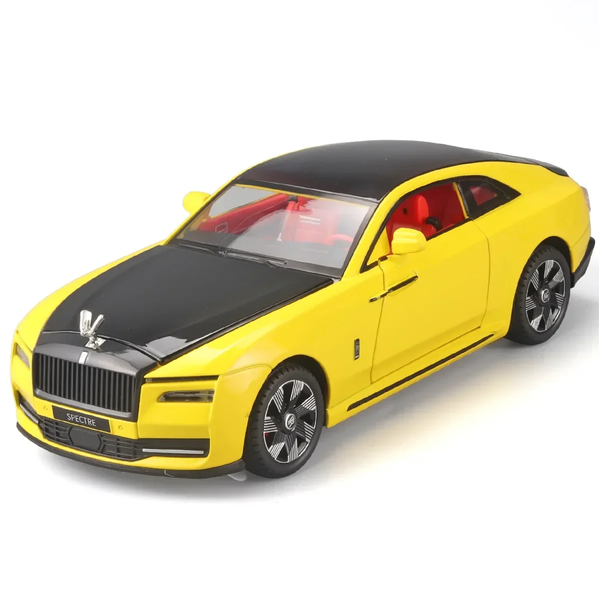 1:24 Rolls-Royce Spooklegering Diecast Automodel Speelgoedlimousine Trekt Geluidslicht Terug Geavanceerd Decoratief Speelgoed Voor Jongen ﻿ C505