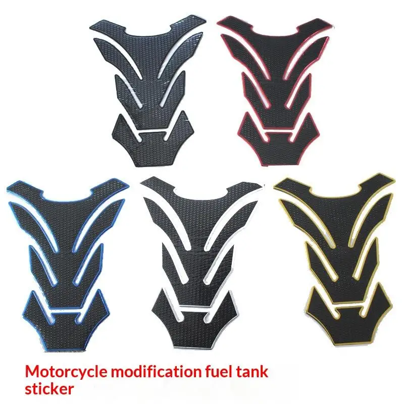 Motorcycle Carbon Fiber 3D Oil Fuel Gas Tank Pad Tankpad Decal Protector Sticker For 250 300 400 500 650 1000 ZX6R ZX10R