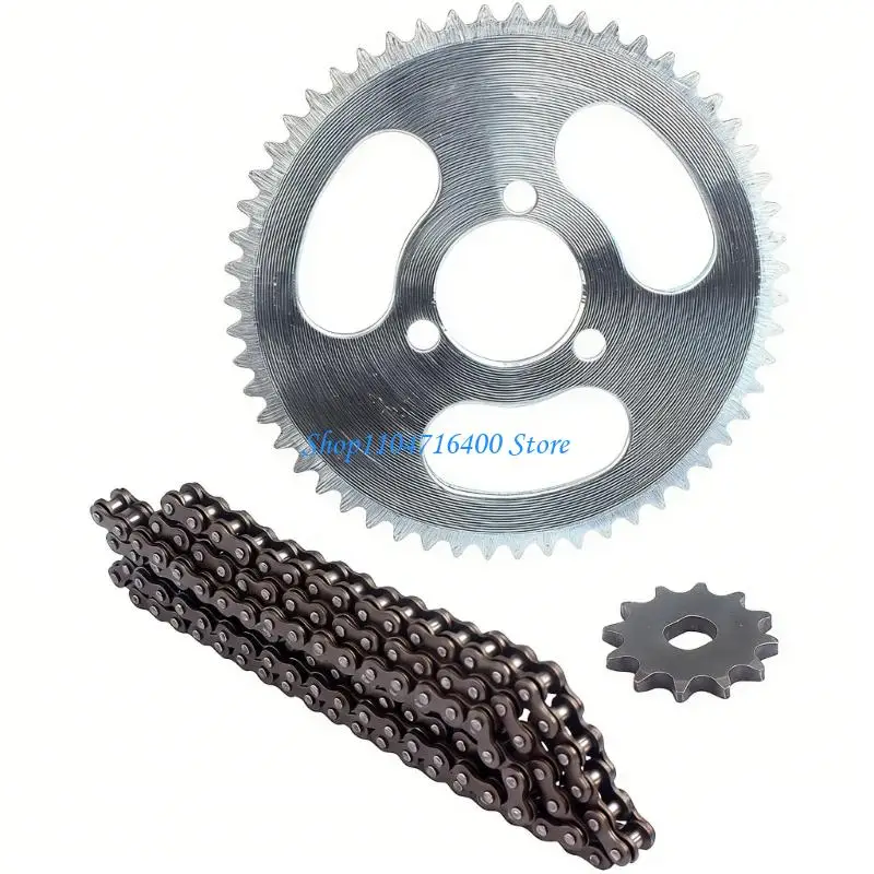 

y1gd Permanent Gear And Chain Set 55T Rear 12T Front 146 Link Chain For Smooth Consistent Execution On Mountain Automobiles And