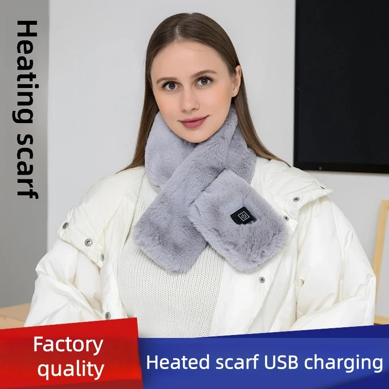 

Графеновый грелка для шеи с подогревом, умный шарф с подогревом, перезаряжаемый через USB, унисекс, теплый и морозостойкий. DR146