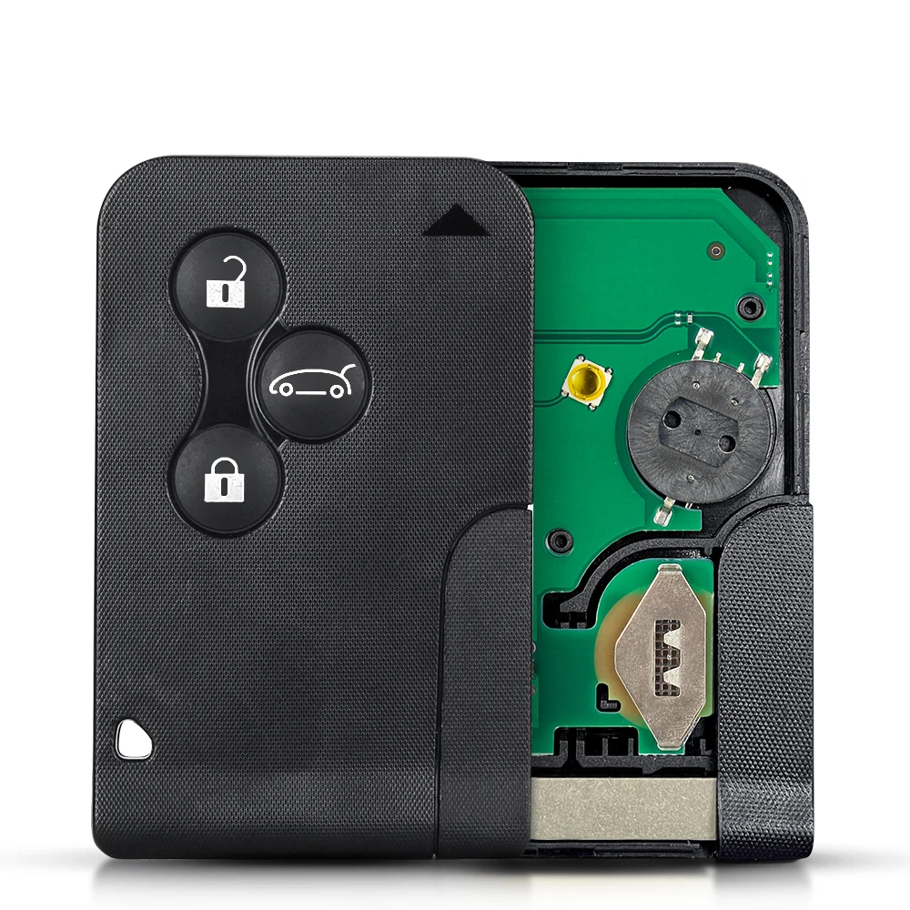 

KEYYOU Remote Car Key 3 Buttons 433Mhz For Renault Clio Logan Megane 2 3 Scenic Smart Emergency Insert Key ID46 PCF7947 Chip