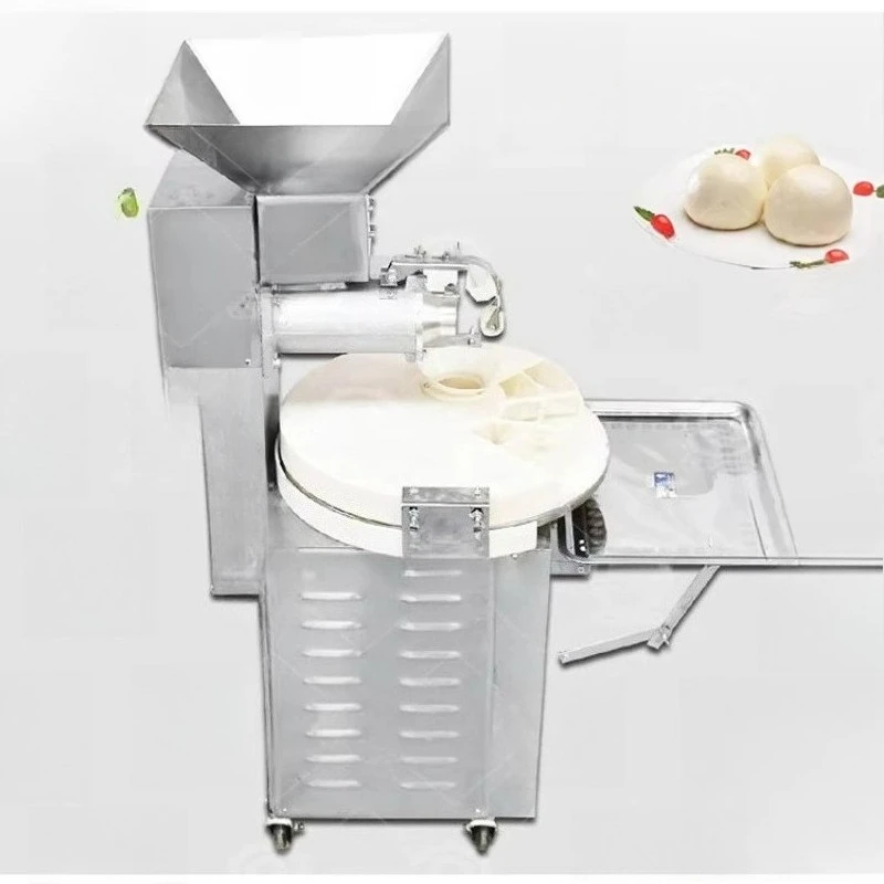 QDMECH Stainless Steel Commercial Pizza Dough Forming Machine High Capacity Round Dough Machine